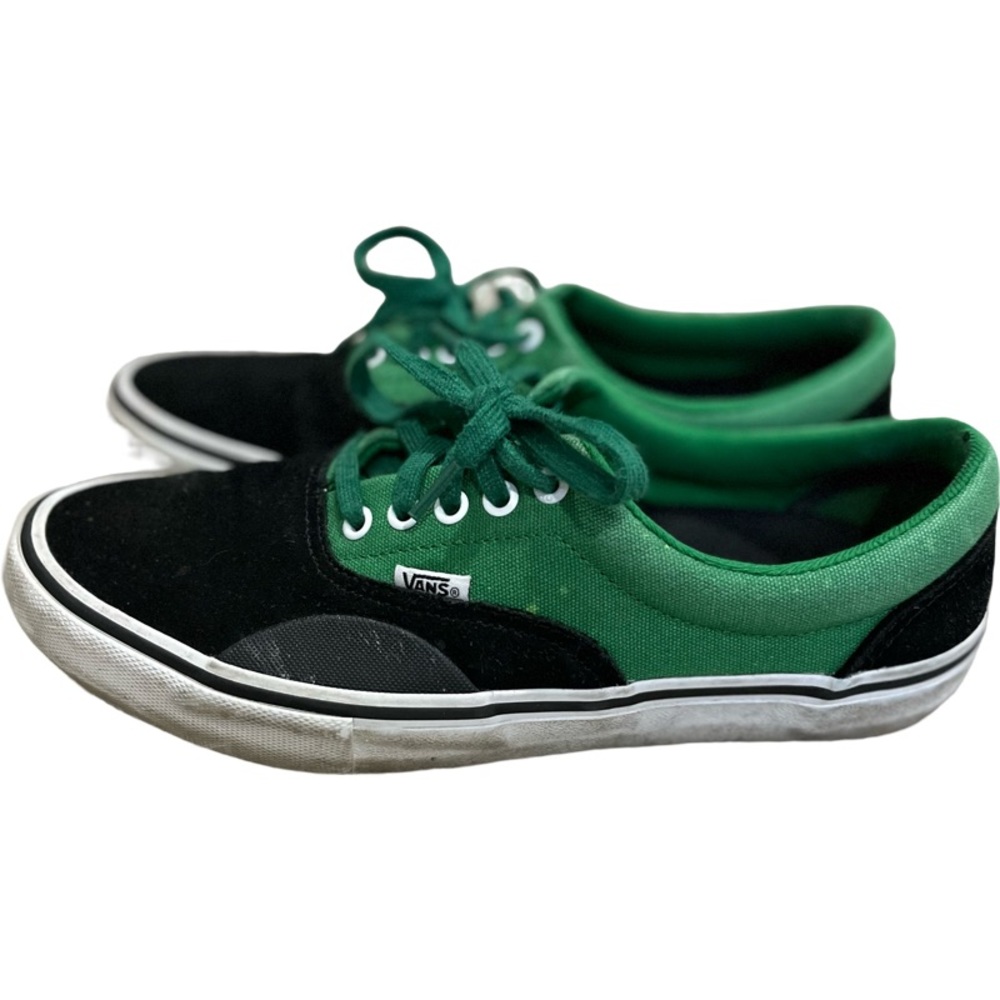 Vans - Green/Black - Men's 10.5 shoes - well used but lots of life left